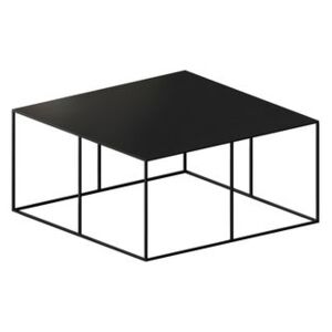 Slim Irony Coffee table - / 70 x 70 x H 34 cm by Zeus Black