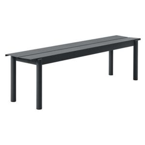 Linear Bench - / Steel - L 170 cm by Muuto Black