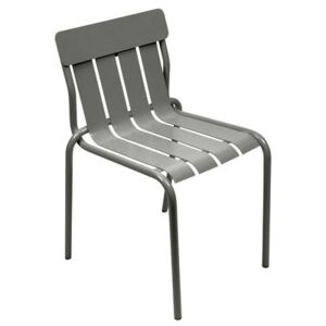 Stripe Stacking chair - By Matali Crasset by Fermob Green/Grey