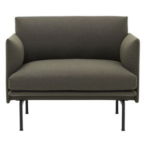 Outline Padded armchair - / Fabric by Muuto Green