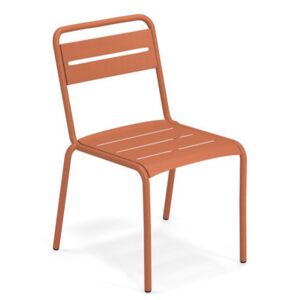 Star Stacking chair - / Metal by Emu Red