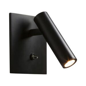 Enna Square LED Wall light - / Adjustable small reading lamp - Switch by Astro Lighting Black
