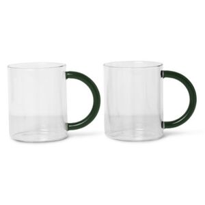 Still Mug - / Set of 2 - Mouth blown glass by Ferm Living Transparent