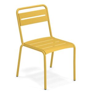Star Stacking chair - / Metal by Emu Yellow