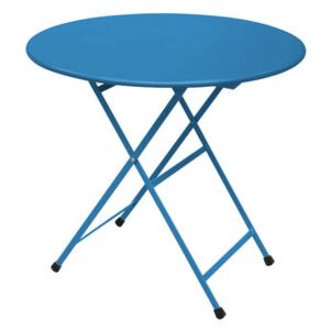 Arc en Ciel Folding table - Ø 80 cm - Folding by Emu Blue