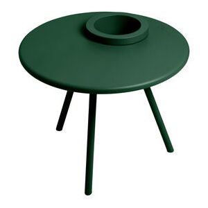 Bakkes Coffee table - / Ø 60 cm - Integrated flowerpot / Steel by Fatboy Green