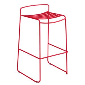 Surprising Bar stool - / Metal - H 78 cm by Fermob Red
