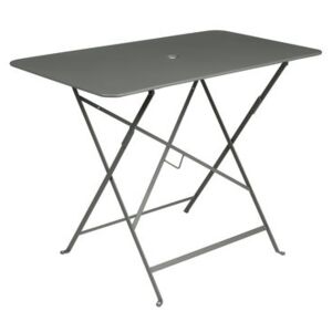 Bistro Foldable table - 97 x 57 cm - 4 people - Umbrella Hole by Fermob Green/Grey