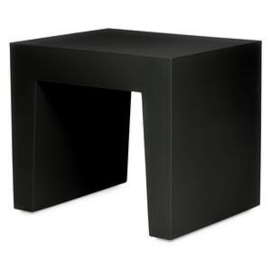 Concrete Seat Stool - / Side table - Polyethylene by Fatboy Black