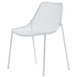 Round Stackable chair - Metal by Emu White
