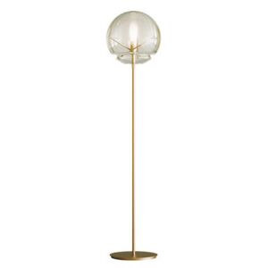 Vitruvio Floor lamp - / Blown glass - Ø 40 x H 177 cm by Artemide Gold/Transparent
