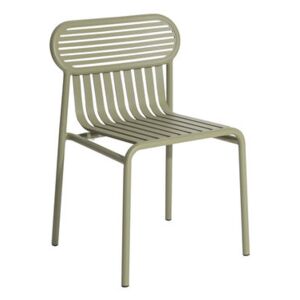 Week-End Stacking chair - / Aluminium by Petite Friture Green
