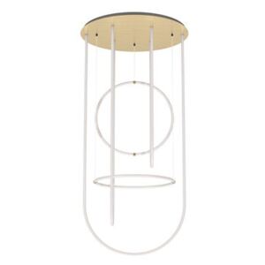 Unseen LED Pendant - / Chandelier - Ø 100 x H 210 cm by Petite Friture White