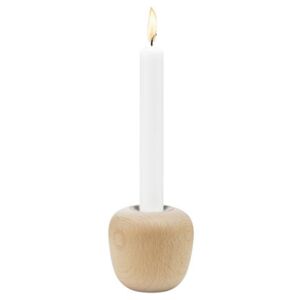 Ora Large Candle stick - / H 8 cm - Beech by Stelton Natural wood