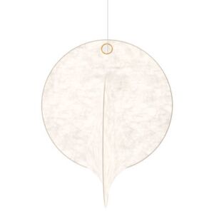 Overlap S2 Pendant - / Cocoon resin - Ø 100 x H 126 cm by Flos White