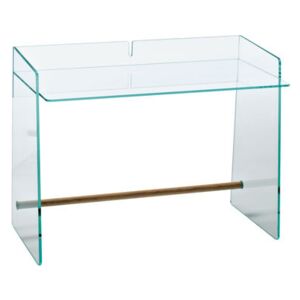 Pirandello Desk - 110 x 49 cm by Glas Italia Transparent