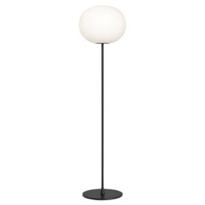 Glo-Ball F3 Floor lamp - / H 185 cm -Mouth-blown glass by Flos White/Black