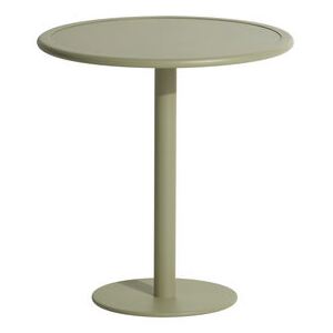 Week-End Round table - / Bistrot - Aluminium - Ø 70 cm by Petite Friture Green