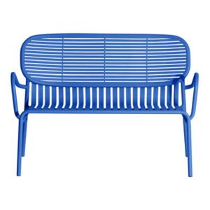 Week-End Bench - / Aluminium - W 114 cm by Petite Friture Blue