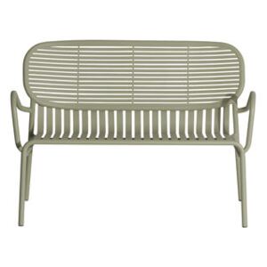 Week-End Bench - / Aluminium - W 114 cm by Petite Friture Green