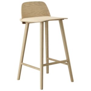 Nerd Bar chair - H 65 cm - Wood by Muuto Natural wood