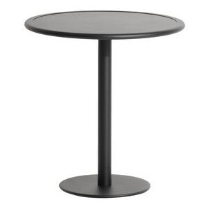 Week-End Round table - / Bistrot - Aluminium - Ø 70 cm by Petite Friture Black