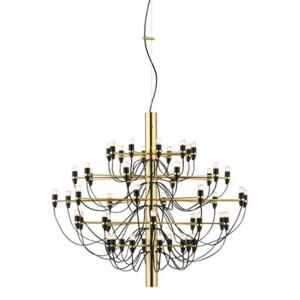 2097 Pendant - / 50 frosted bulbs INCLUDED - Ø 100 cm by Flos Gold/Metal