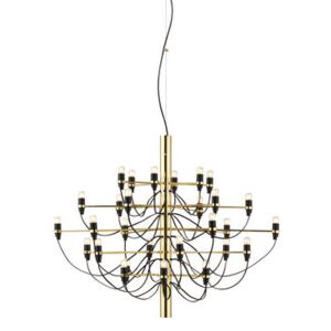 2097 Pendant - / 30 frosted bulbs INCLUDED - Ø 88 cm by Flos Gold/Metal