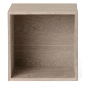 Stacked 2.0 Shelf - / Medium carré 43x43 cm / Avec fond by Muuto Natural wood