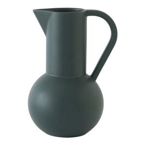 Strøm Medium Carafe - / H 24 cm - Handmade ceramic by raawii Green