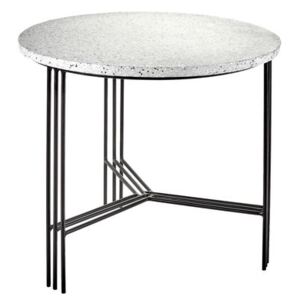 Terrazzo Coffee table - Ø 50 x H 45 cm by Serax Grey/Black