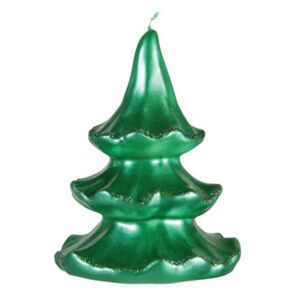 Sapin Large Candle - / Fir-tree H 14 cm by & klevering Green