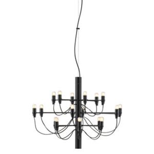 2097 Pendant - / 18 frosted bulbs INCLUDED - Ø 69 cm by Flos Black