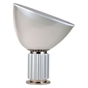 Taccia LED Small Table lamp - Glass diffusor / H 48 cm by Flos Grey/Silver/Transparent