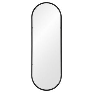 Angui Wall mirror - / With built-in rail - L 50 x H 145 cm by AYTM Black