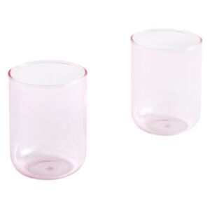 Tint Glass - / Set of 2 - H 9 cm / 300 ml by Hay Pink