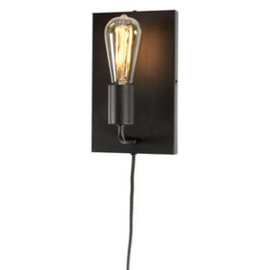 Madrid Large Wall light with plug by It's about Romi Black