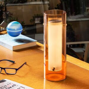 Lasospesa LED Table lamp - / Glass - Ø 10 x H 30 cm by Fontana Arte Pink