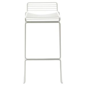 Hee Bar stool - H 75 cm - Metal by Hay White