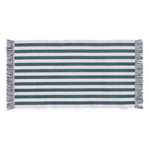 Stripes and stripes Rug - / 95 x 52 cm - Cotton by Hay Green