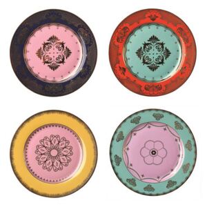 Grandpa Dessert plate - / Set of 4 - Porcelain by Pols Potten Multicoloured