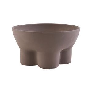 Stand Bowl - / Earthenware - Ø 24 cm by House Doctor Brown