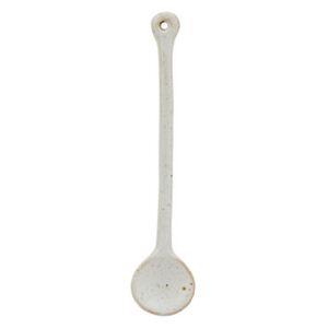 Pion Coffee, tea spoon - / L 14 cm - Porcelain by House Doctor White/Grey