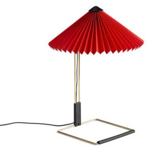 Matin Small Table lamp - / LED - H 38 cm - Fabric & metal by Hay Red