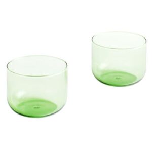 Tint Glass - / Set of 2 - H 5.5 cm / 200 ml by Hay Green
