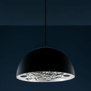 Stchu-moon 02 Pendant - LED / Ø 60 cm by Catellani & Smith Black/Silver