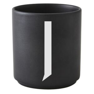 A-Z Mug - / Porcelain - Letter J by Design Letters Black