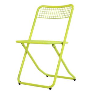 085 Folding chair - / Métal grillagé by Houtique Yellow