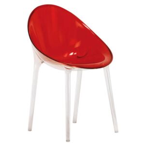Mr. Impossible Armchair - Polycarbonate by Kartell Red
