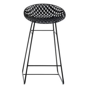 Smatrik High stool - / Indoor - H 65 cm by Kartell Black
